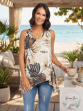 Karen Kane Women S Multi Uneven Hem Tank, Size Medium by Vanessa Jane