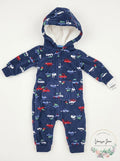 Carter's Baby Boys Hooded Fleece Jumpsuit by Vanessa Jane