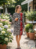 Bar Iii Floral-Print Mock-Neck Dress, Size 14 by Vanessa Jane