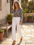 Free people Denim Released Hem Straight Leg Jeans, Size 25 by Vanessa Jane