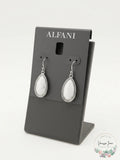 Alfani Women's Silver-Tone Stone Teardrop Drop Earrings by Vanessa Jane