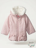 Lippett Girls Toddler Sueded Microfiber Quilted Puffer Jacket, Mauve, 2T by Vanessa Jane
