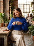 I.N.C. Volume-Sleeve Ribbed Sweater by Vanessa Jane