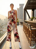 Thalia Sodi Chain-Strap Jumpsuit, Size Medium by Vanessa Jane