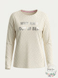 Jenni by Jennifer Moore Why Am I Out Of Bed Cotton Graphic Top Medium by Vanessa Jane