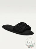 Charter Club Twisted Open-Toe Slippers by Vanessa Jane