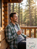 Club Room Mens Plaid Flannel Shirt by Vanessa Jane