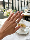 Inc Silver-Tone Crystal Baguette Statement Ring, Size 7 by Vanessa Jane