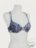 Sundazed Black Tribal Print Harper Bra-Sized Underwire Strappy Bikini Top by Vanessa Jane