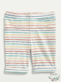 Epic Threads Toddler Girls Rainbow Striped Bermuda Shorts, Size 2T by Vanessa Jane