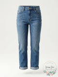Joes the Scout High Waist Roll Cuff Straight Leg Jeans in Denali, Size 27 by Vanessa Jane