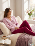 HANRO Sleep and Lounge Button Front Knit Shirt, Size Medium by Vanessa Jane