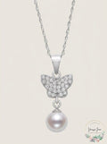 Giani Bernini Cultured Freshwater Pearl/Cubic Zirconia Pendant Necklace by Vanessa Jane