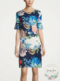 ECI Bell-Sleeve Floral-Print Dress, Size 10 by Vanessa Jane