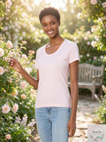 Three Dots Cotton Scoop Neck Tee, Size XS by Vanessa Jane