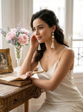 Thalia Sodi Gold-Tone Imitation Pearl and Tassel Drop Earrings by Vanessa Jane