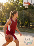 Intensity Womens Flat Back Mesh Basketball Jersey by Vanessa Jane