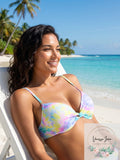 California Waves Juniors Underwire Push-Up Bikini Top, Size Large by Vanessa Jane