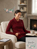 Style & Co Envelope Collar Kangaroo Pocket Sweater by Vanessa Jane