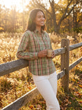 Lauren Ralph Lauren Plaid Cotton Twill Shirt, Size Large by Vanessa Jane