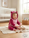 First Impressions Baby Girls 2-Pc. Minky Hoodie and Pants Set by Vanessa Jane