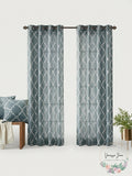 Madison Park Saratoga Fretwork Print Grommet Window Curtain by Vanessa Jane