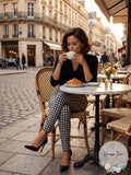 Inc International Concepts Gingham High Rise Leggings, Size XS by Vanessa Jane