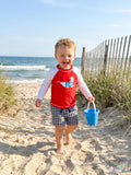 First Impressions Baby Boys Rash Guard and Swim Trunks by Vanessa Jane