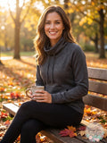 32 Degrees Fleece Quilted Funnel-Neck Pullover Top by Vanessa Jane