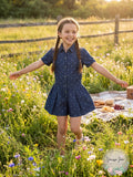 Tommy Hilfiger Toddler Girls Star-Print Cotton Denim Romper by Vanessa Jane