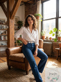 DKNY Spazzolato Grommeted Belt by Vanessa Jane