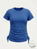 Inc International Concepts Double-Ruched Top,Size Large by Vanessa Jane
