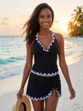 Profile by Gottex Ruffled Side-Slit Skirted Swim Bottoms, Size 20W by Vanessa Jane