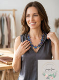 Inc Black-Tone Stone Cluster Collar Necklace, 17 + 3 Extender by Vanessa Jane