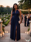 MICHAEL Michael Kors Womens Plus Halter Keyhole Maxi Dress by Vanessa Jane