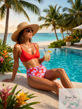 Trina Turk Bali Blossoms High-Waist Pant Bottom Womens Swimwear,Size 10 by Vanessa Jane