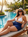 Island Escape Plus Size Board Shorts by Vanessa Jane