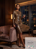 Lauren Ralph Lauren Ocelot-Print Sequined Cocktail Dress by Vanessa Jane