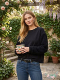 Vince Camuto Long Sleeve Cozy Top w/ Plush Sleeves, Size Small by Vanessa Jane