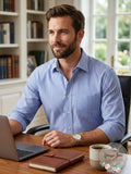 Club Room Mens Slim-Fit Performance Wrinkle-Resistant Striped Dress Shirt by Vanessa Jane