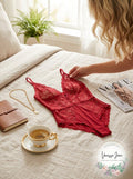 Inc International Concepts Womens Lace Plunge Bodysuit by Vanessa Jane
