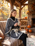Save the Ocean Sustainable Belted Pullover Poncho by Vanessa Jane