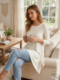 Alfani Asymmetrical-Hem Ruched Top, Size Medium by Vanessa Jane