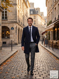 Calvin Klein Mens Prosper X-Fit Slim Fit Overcoat by Vanessa Jane