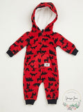 Carter's Baby Boys Hooded Fleece Jumpsuit by Vanessa Jane
