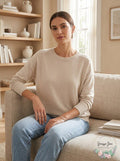 Aqua Cashmere High Low Cashmere Sweater by Vanessa Jane