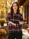 Charter Club Petite Linear Half-Zip Jacket by Vanessa Jane