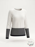 Charter Club Petite Striped Colorblock Sweater, Size PL by Vanessa Jane