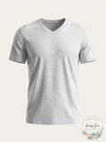 Alfani Mens Speckled Casual Sexy V-Neck T-Shirt by Vanessa Jane
