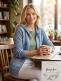 Nic + Zoe Autumn Sky Zip Hoodie Sweater by Vanessa Jane